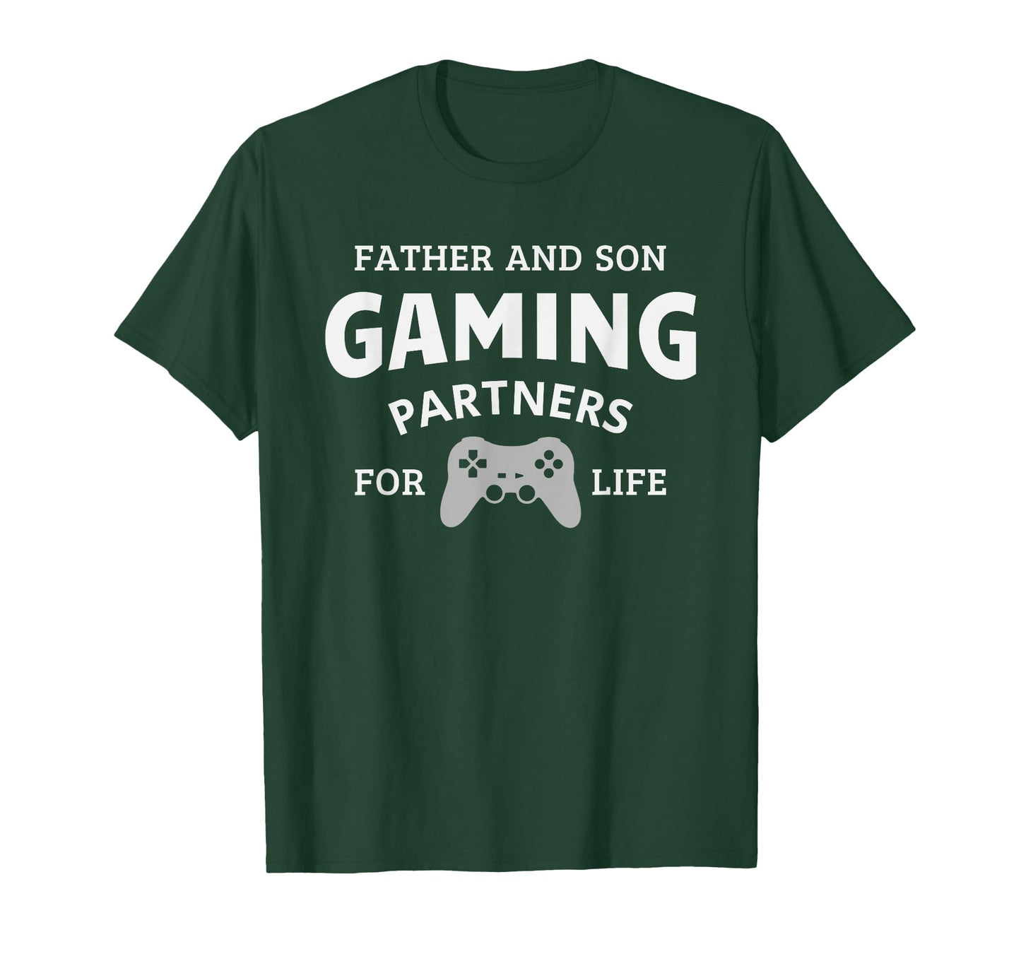 Father and Son Gaming Partners for Life Family Matching Gift T-Shirt