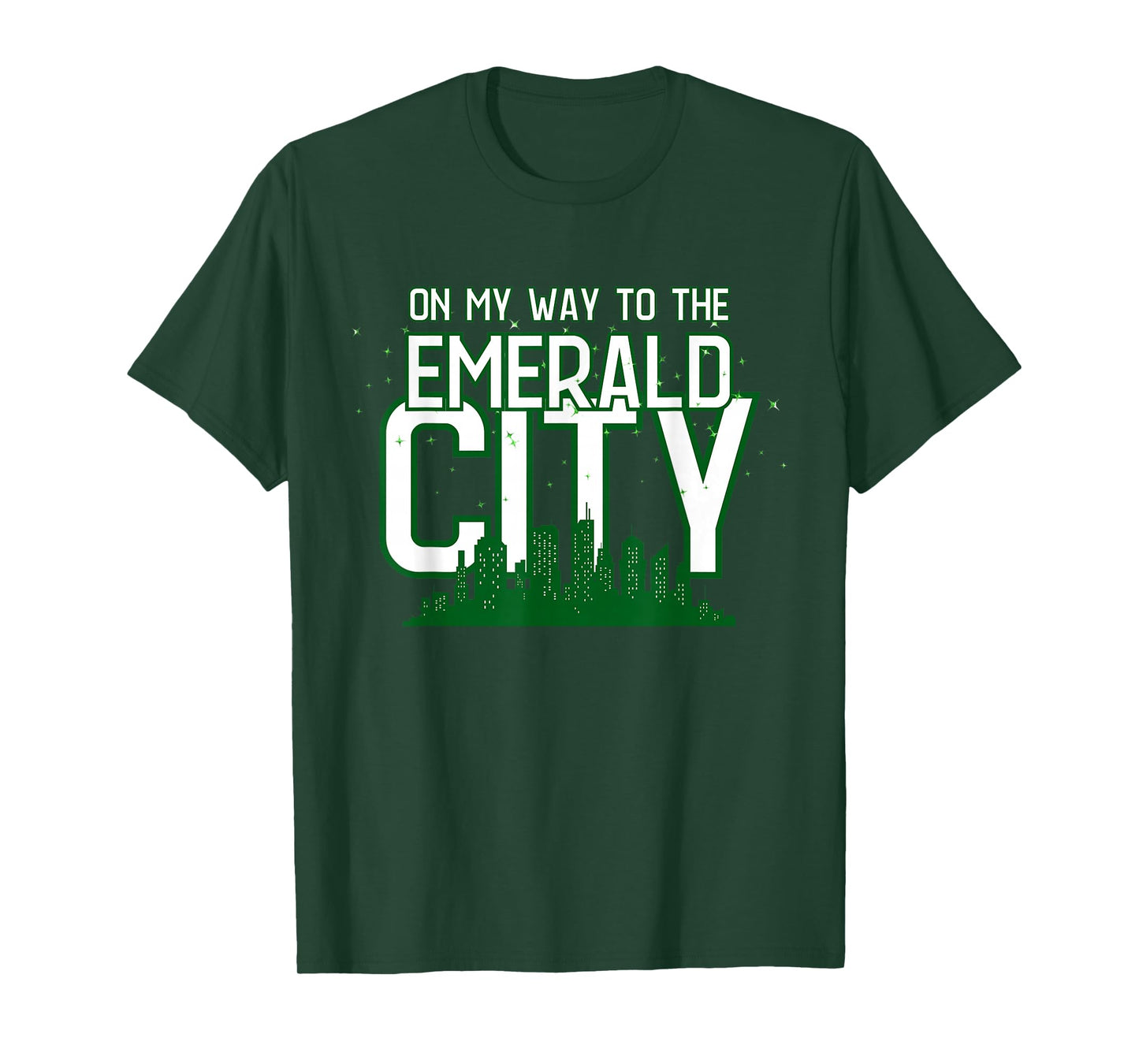 On My Way to The Emerald-City - Graphic Wiz Casual Tees T-Shirt