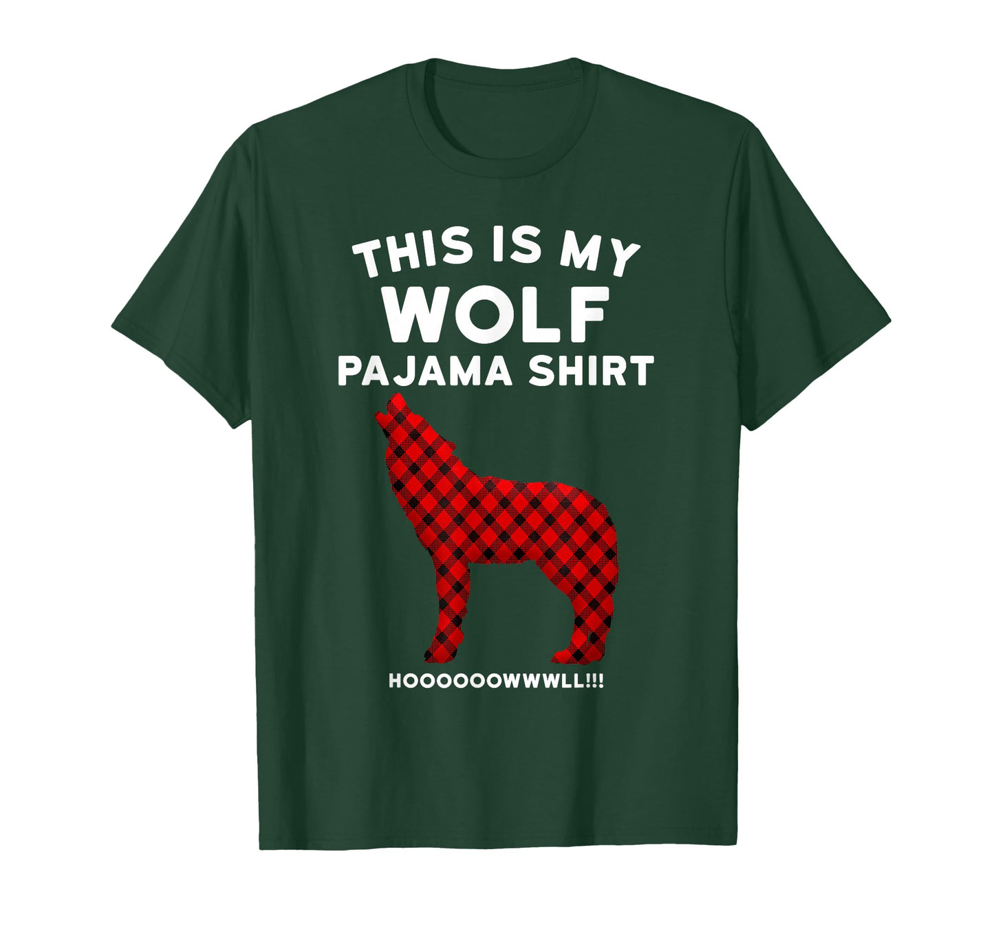 Wolf Pajama Shirt - Cute Christmas Gift for Wolf Lovers T-Shirt
