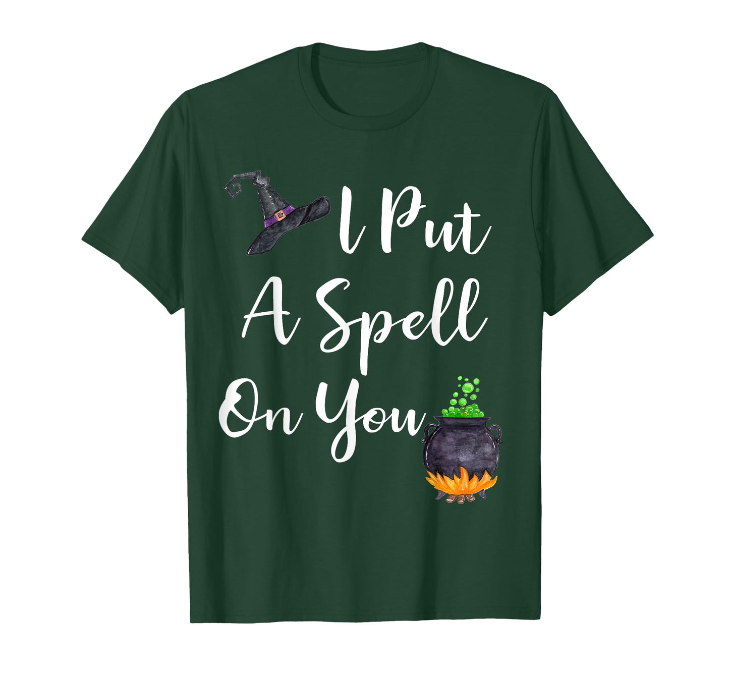 I Put a Spell on You T-Shirt for Women Halloween Witches Tee