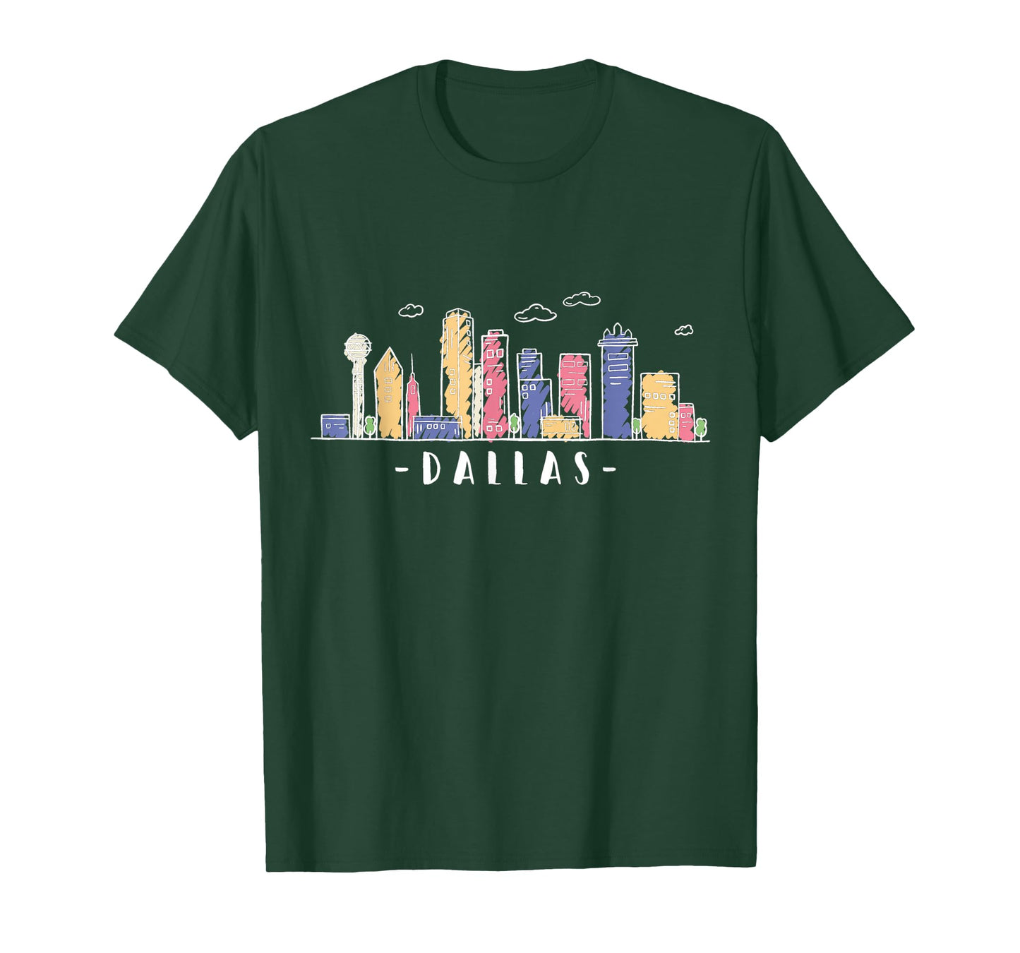 Dallas Texas Skyline Vintage Dallas TX T-Shirt