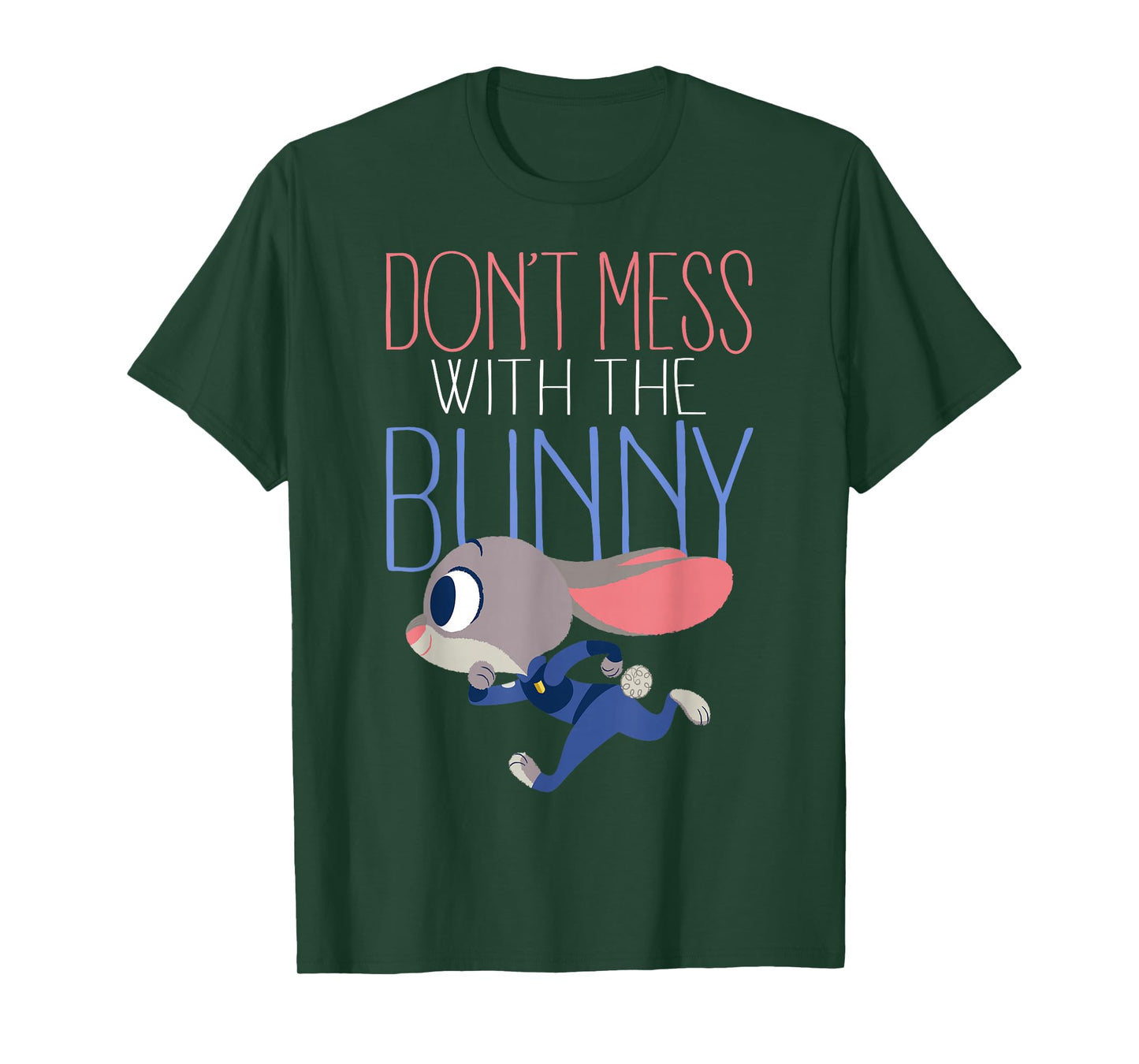 Disney Zootopia Judy Don't Mess with Her Graphic T-Shirt T-Shirt Small