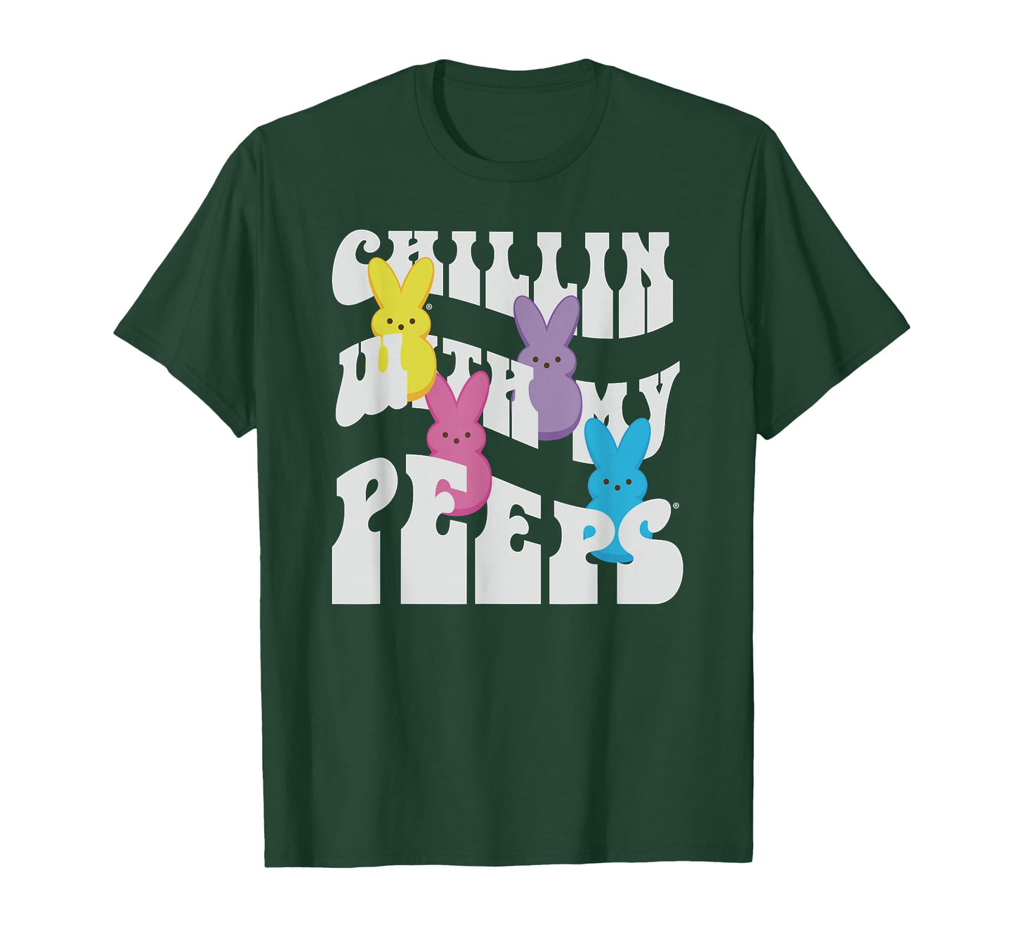 Peeps Easter Chillin' With My Peeps Groovy Group T-Shirt