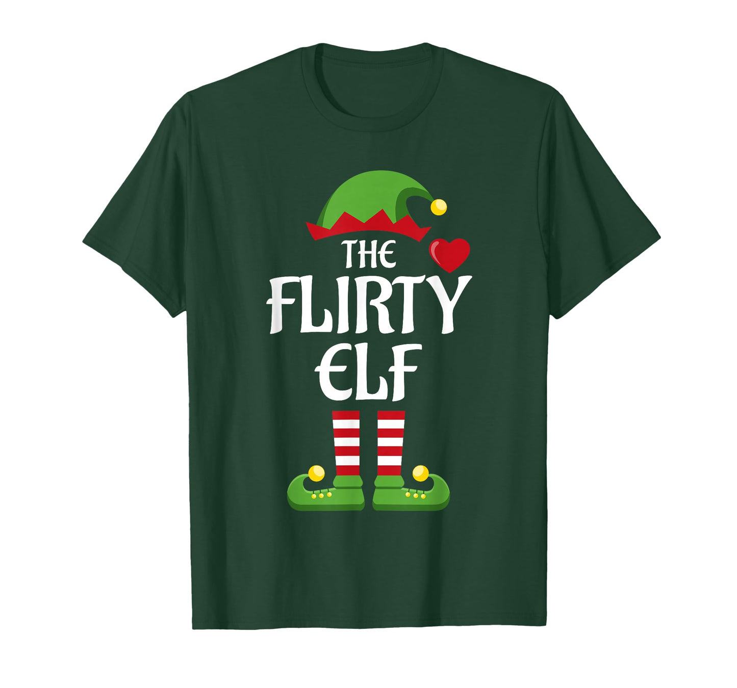 Flirty Elf Family Matching Group Christmas T-Shirt