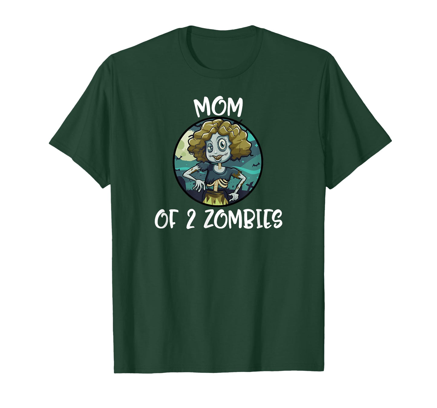 Mother's Day Mom Of 2 Zombies Women Gift T-Shirt