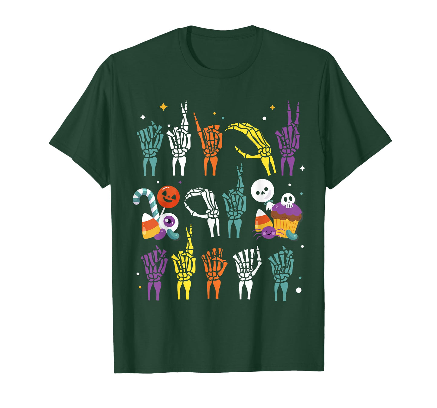 Trick or Treat ASL Hands American Sign Language Halloween T-Shirt