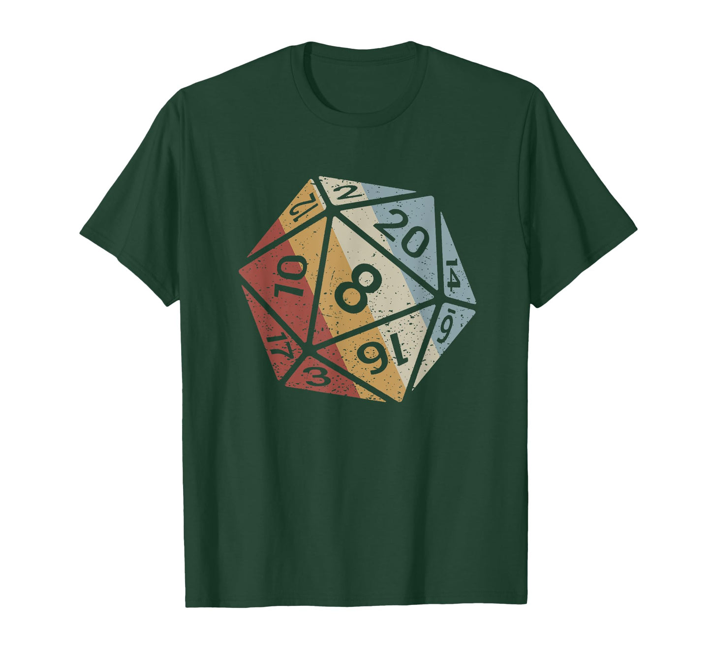 20 Sided Dice Retro Style Vintage T-Shirt