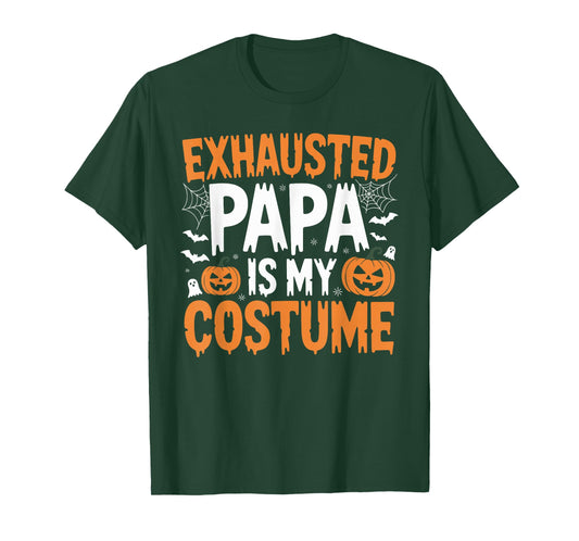 Funny Tired Papa Dad Halloween Costume for Cool Father Women T-Shirt