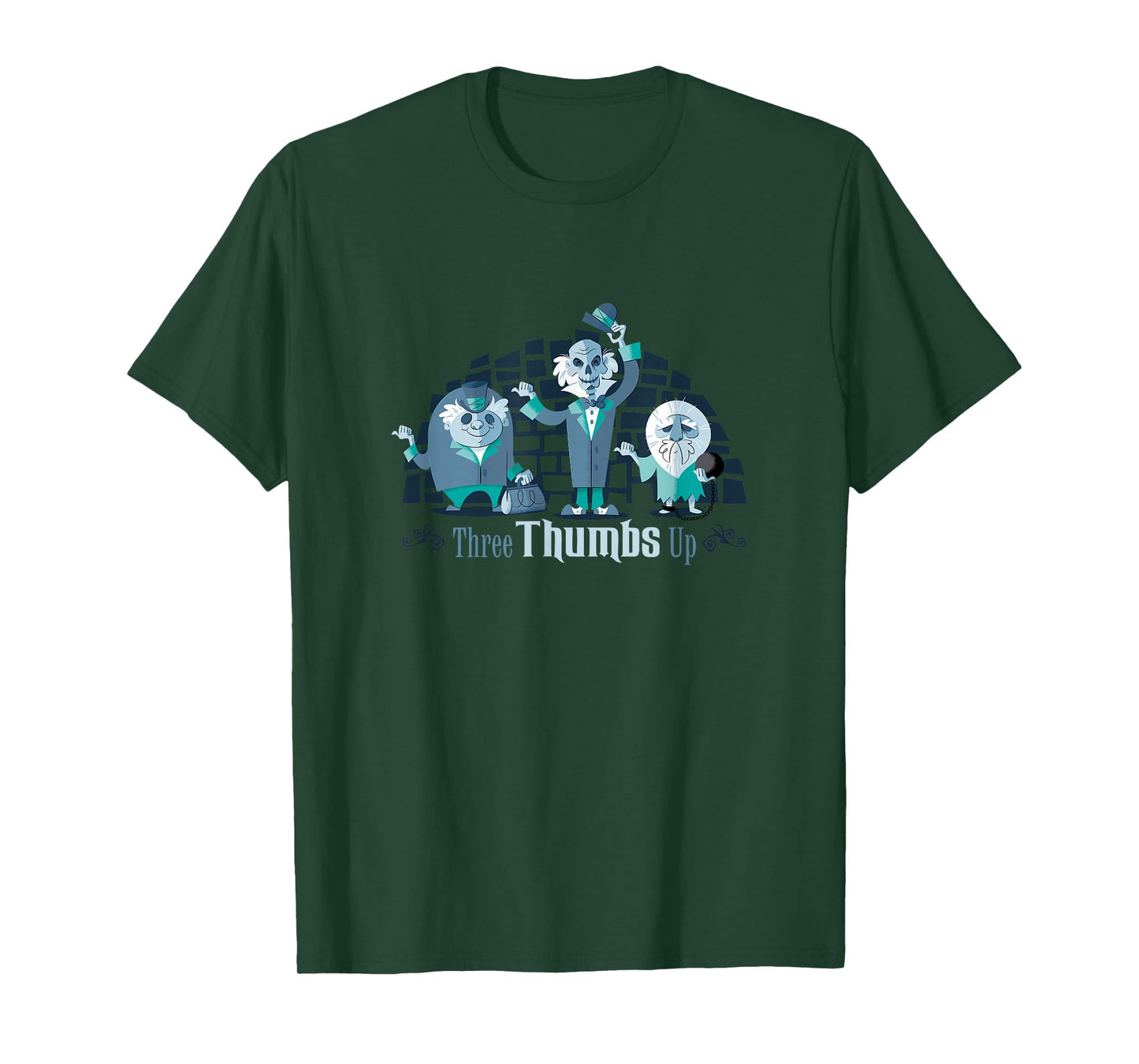The Haunted Mansion Three Thumbs Up Hitchhiking Ghosts T-Shirt