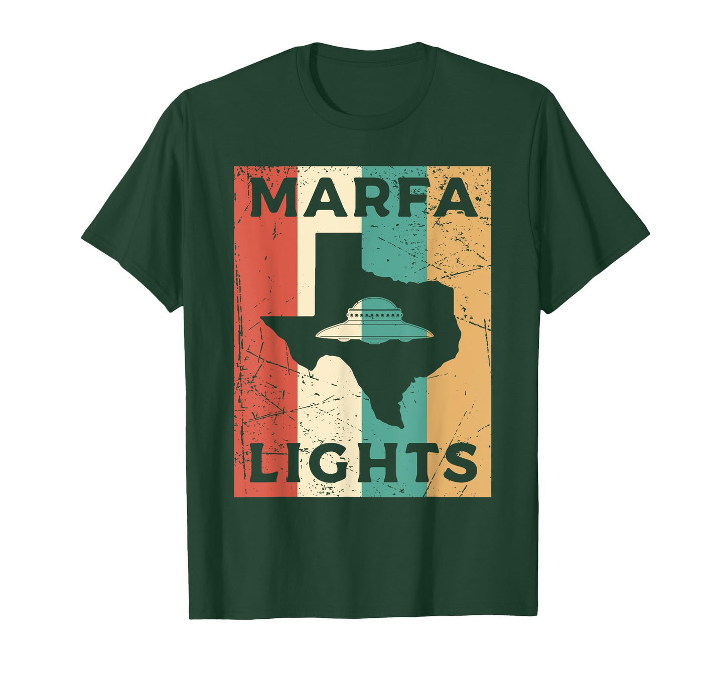 Marfa Lights UFO Eighties Texas UFO T-Shirt