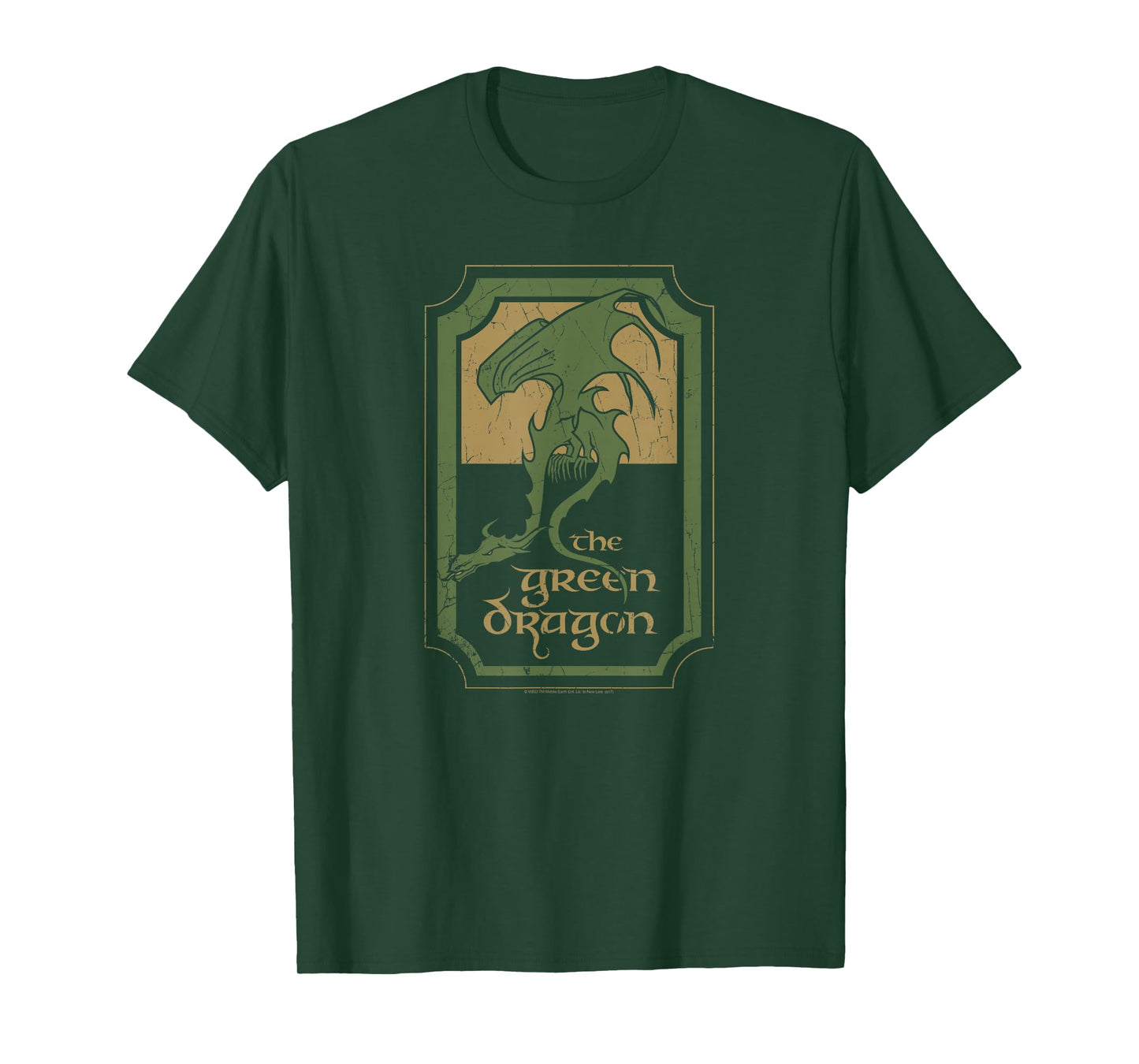 Lord of The Rings Green Dragon Tavern T-Shirt Small
