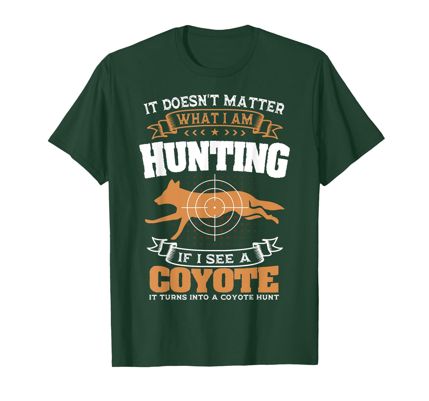 Coyote Hunting Huntsman Prairie Wolf Hunter American Jackal T-Shirt