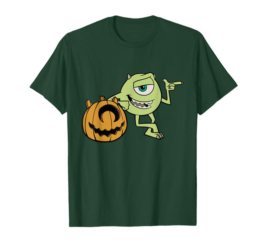 Disney Pixar Mike Halloween Pumpkin Pose T-Shirt