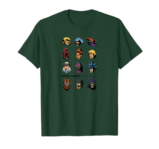 Masters of The Universe: Revelation - Character Faces T-Shirt