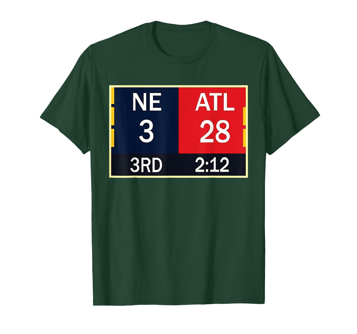 NE 3 ATL 28 Final T-shirt 2 Sides 1 Game T-Shirt