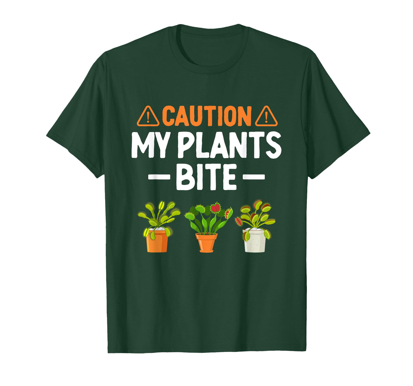 Monster Plant Gardening Lover Funny Youth Venus Fly Trap T-Shirt