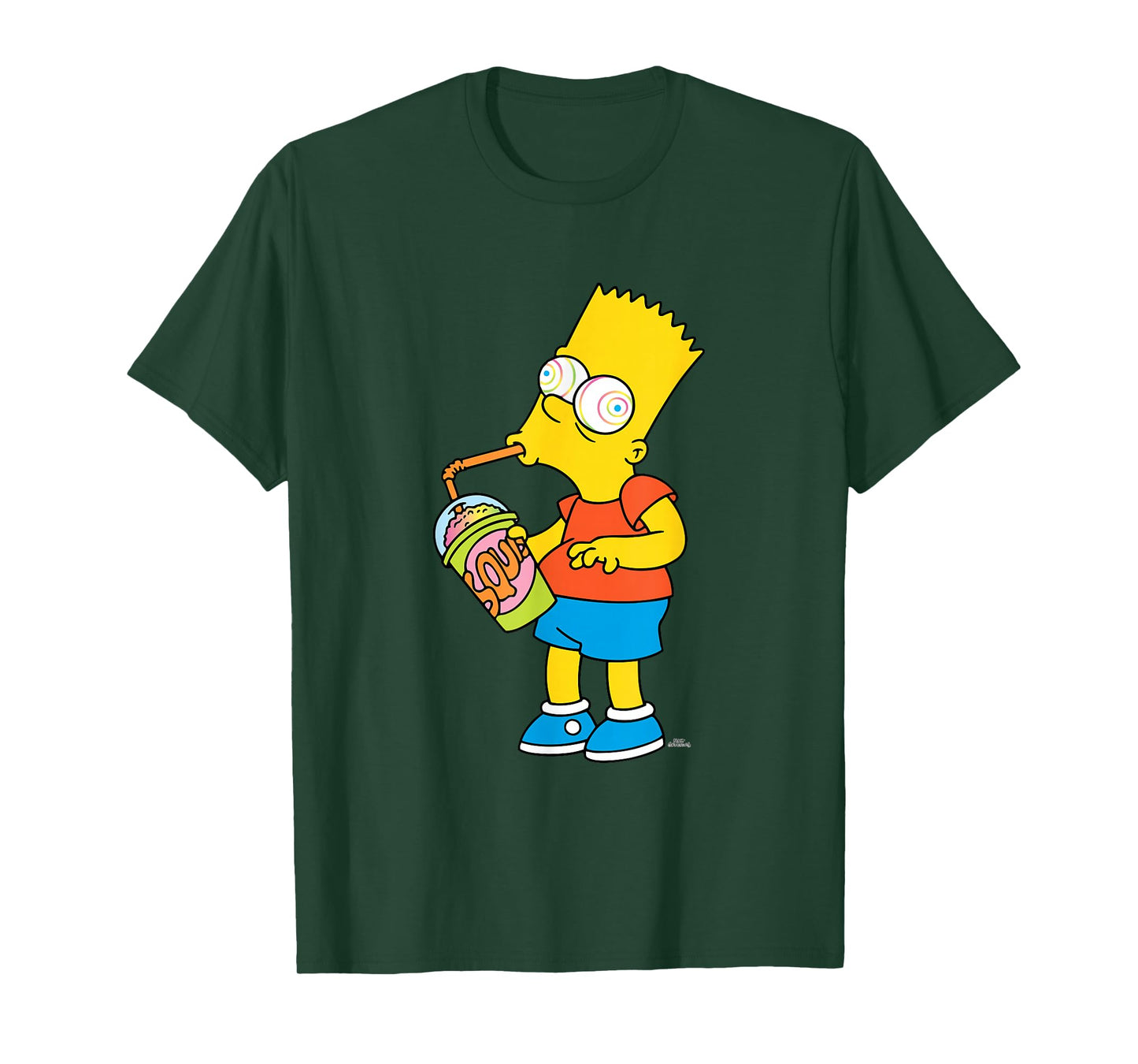 The Simpsons Bart Simpson Squishee Brain Freeze T-Shirt