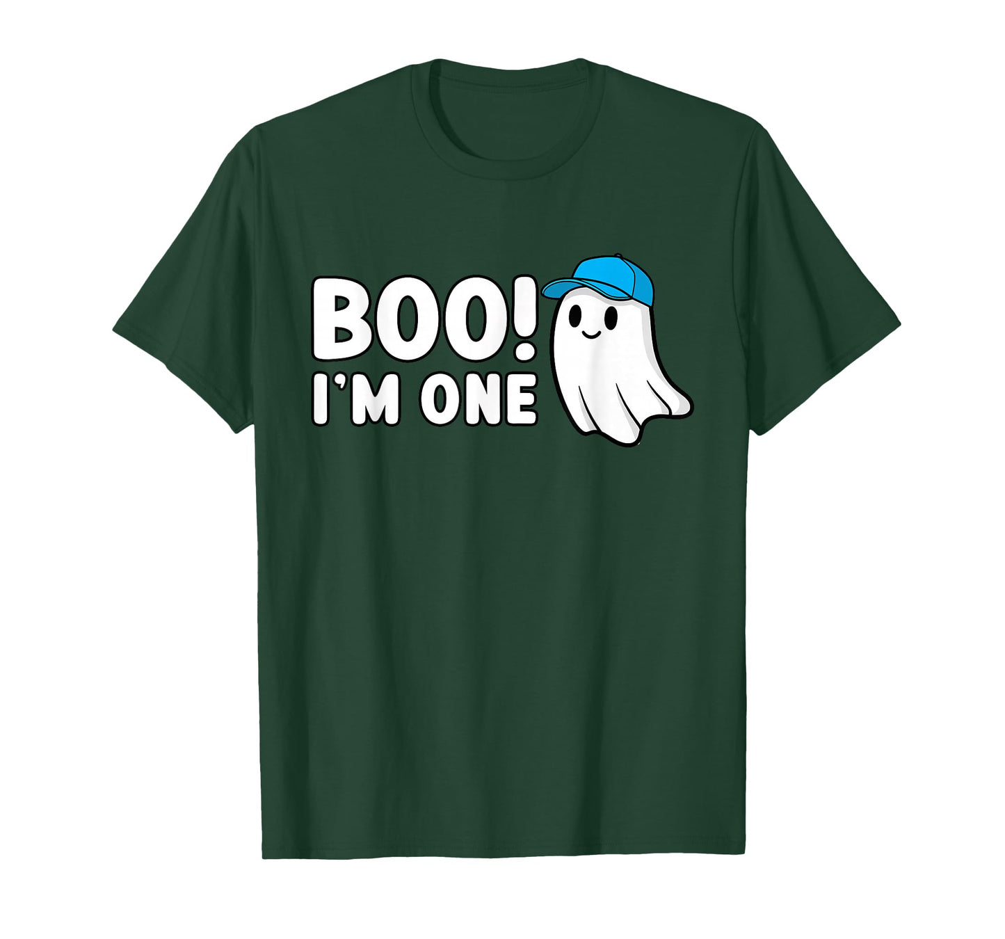 Boo Im One 1st Birthday 1 Year Old Boy Ghost Cute Halloween T-Shirt