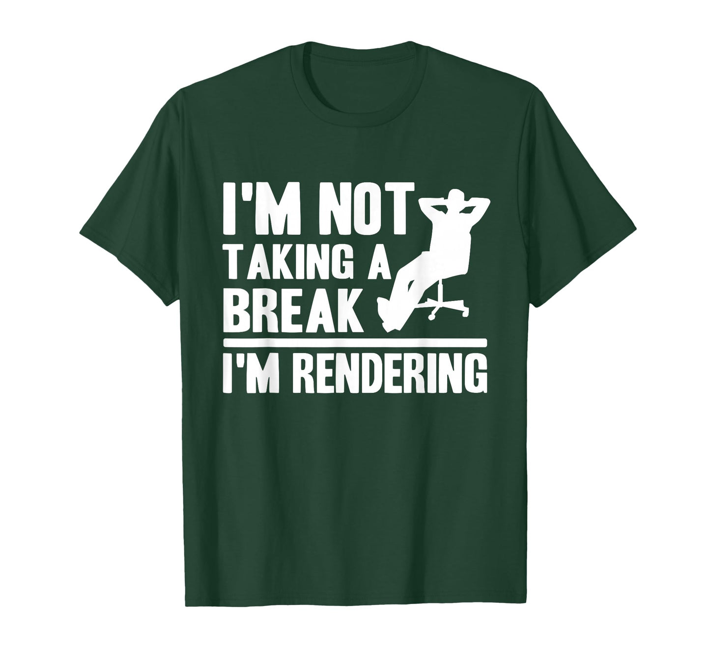 I'm Not Taking A Break I'm Rendering Movie Funny Filmmaker T-Shirt
