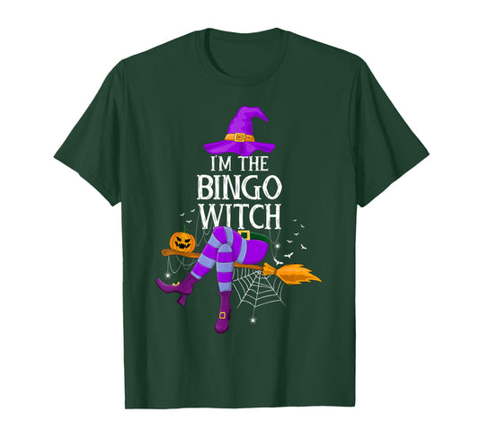 Matching Family Costume I'm The Bingo Witch Halloween T-Shirt