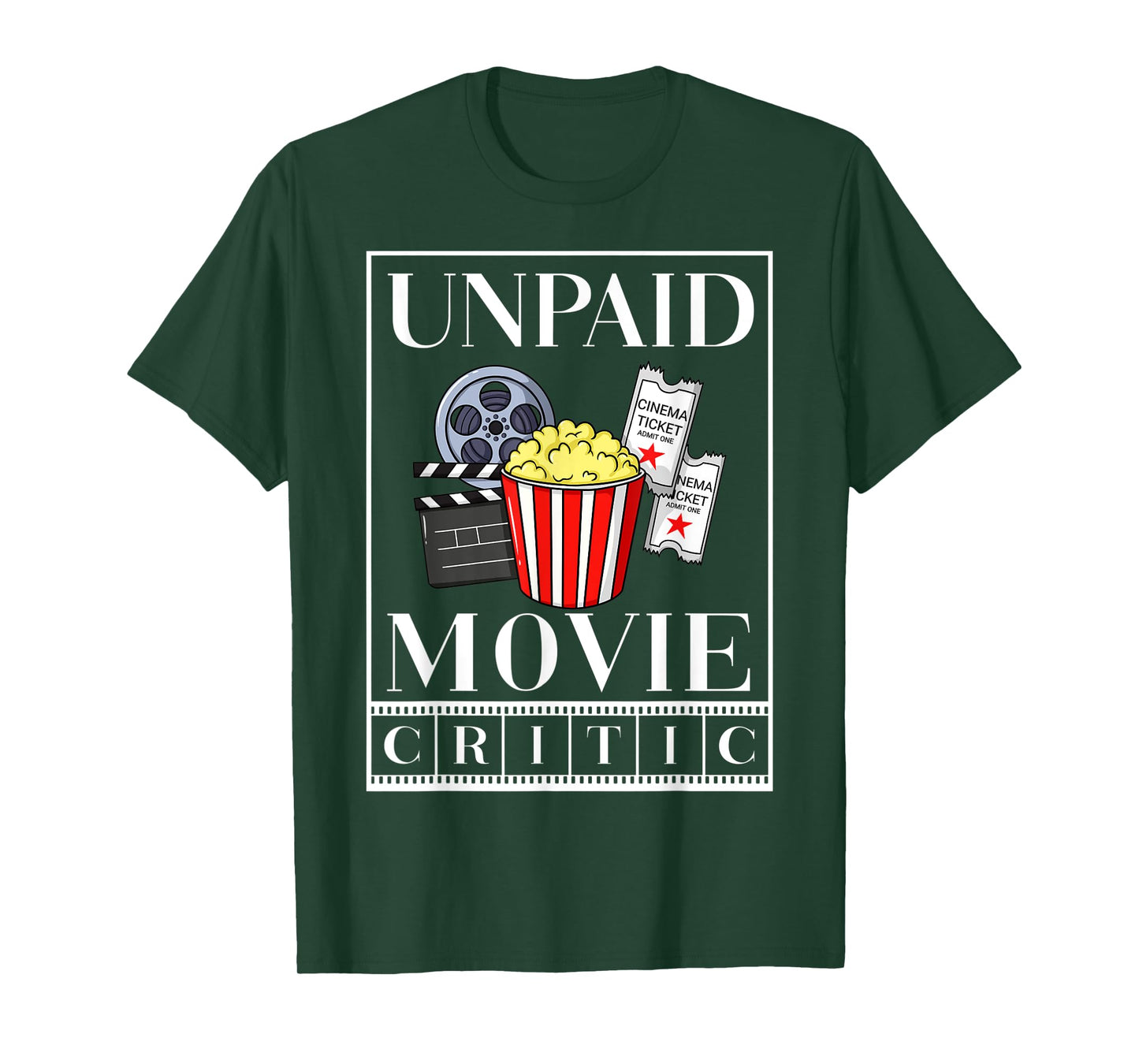 Cinema Watching Movie Watch Night Theater Popcorn T-Shirt