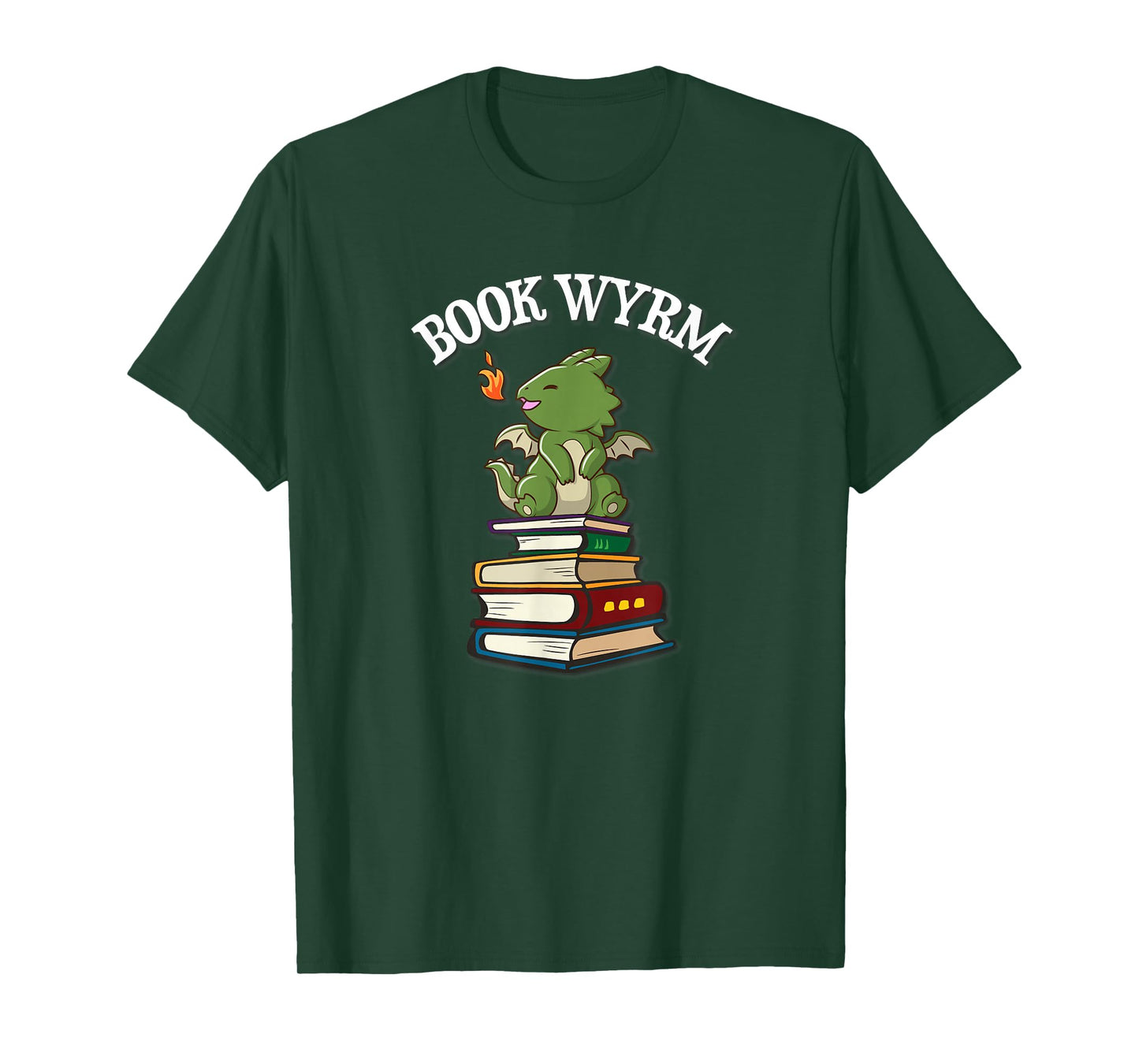 Womens Funny Book Worm Book Wyrm Cute Kawaii Dragon Lover T-Shirt