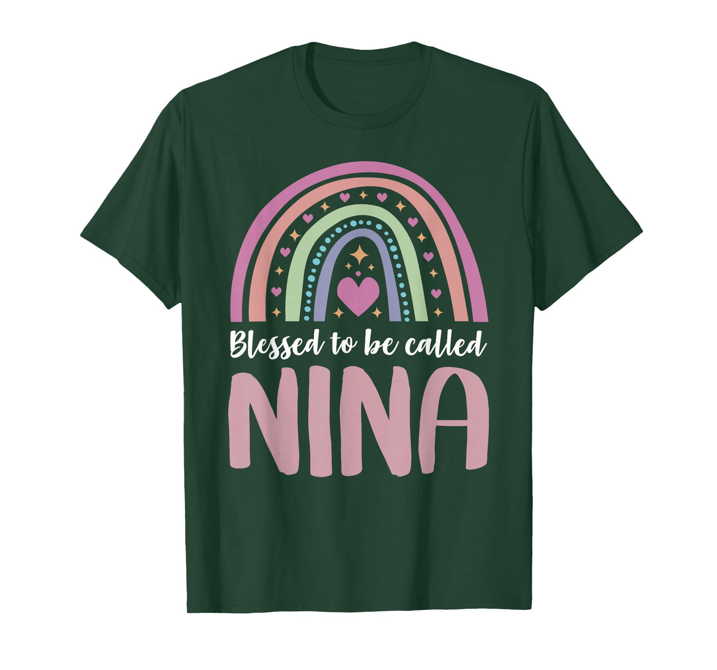 Nina Tee Shirt for Grandma Women Mothers Day Blessed Nina T-Shirt