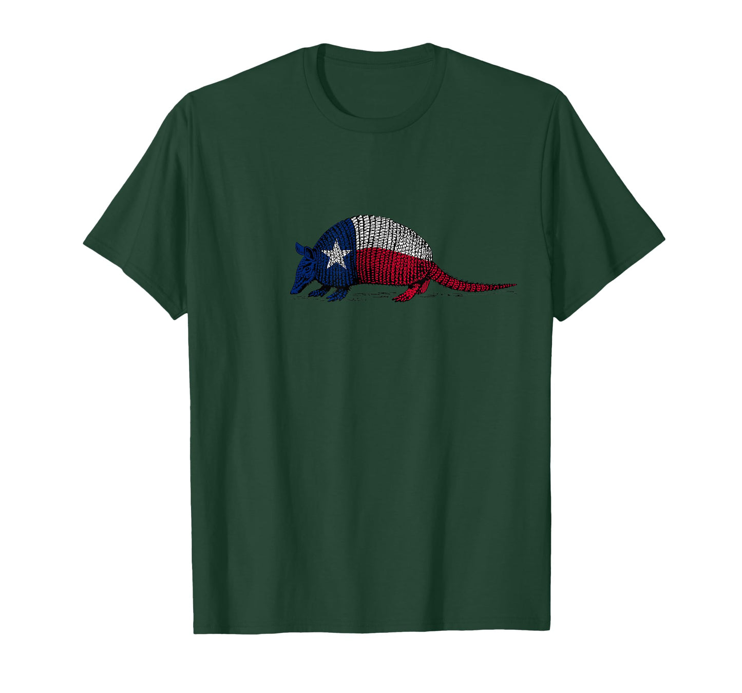Armadillo Texas Flag T-Shirt T-Shirt