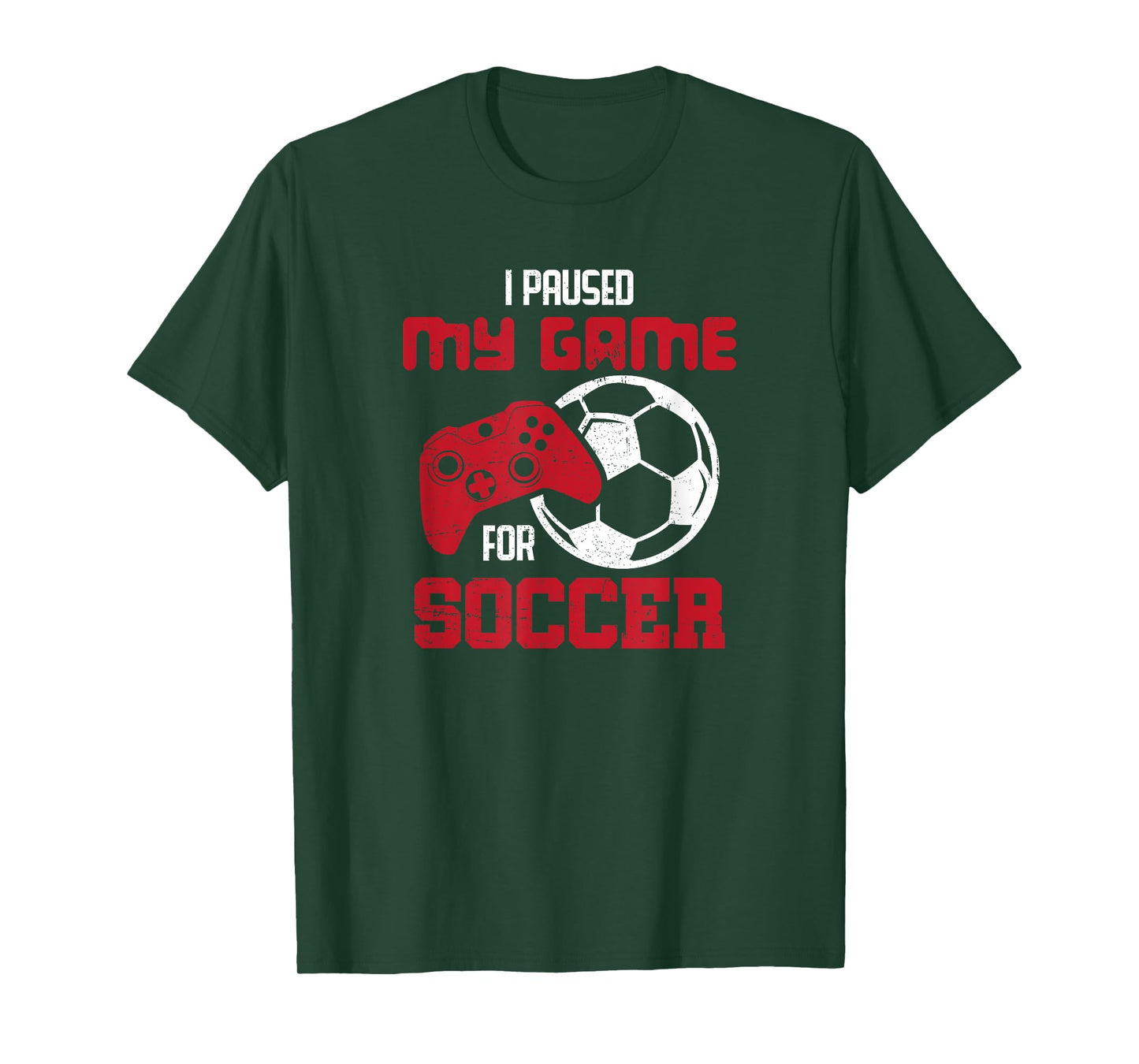 I Paused My Game For Soccer Funny Video Games T-Shirt