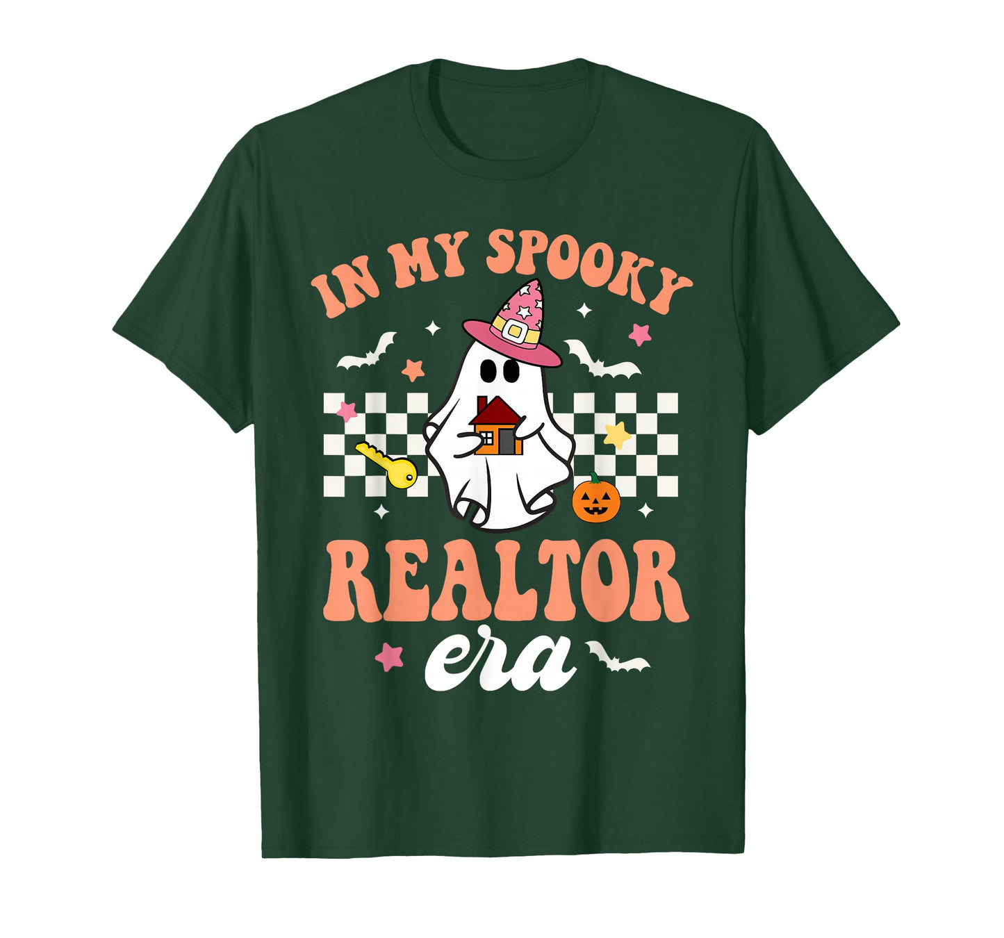 Groovy In My Spooky Realtor Era Ghost Funny Halloween T-Shirt