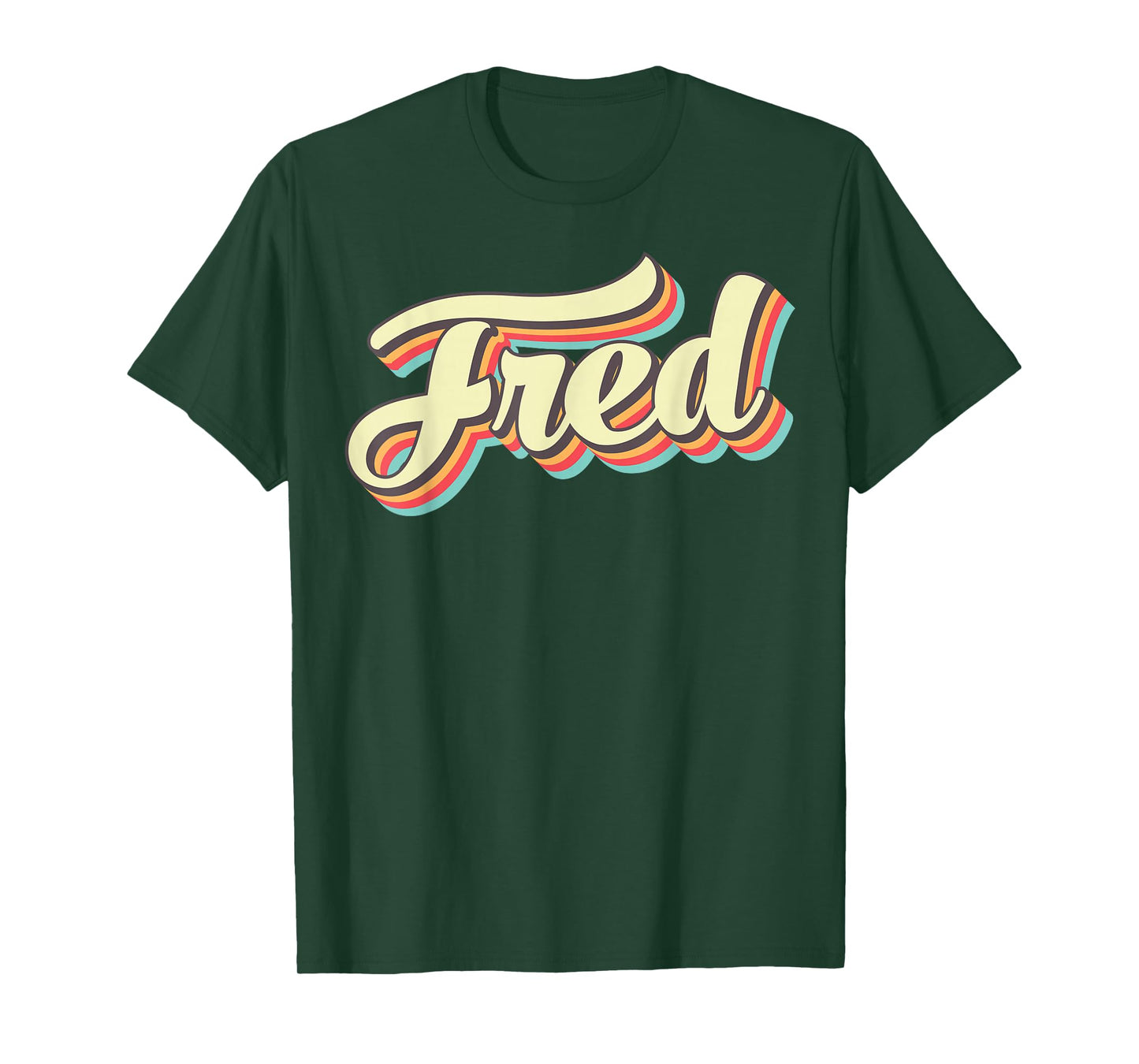 Fred TShirt Retro Art Baseball Font Vintage T-Shirt