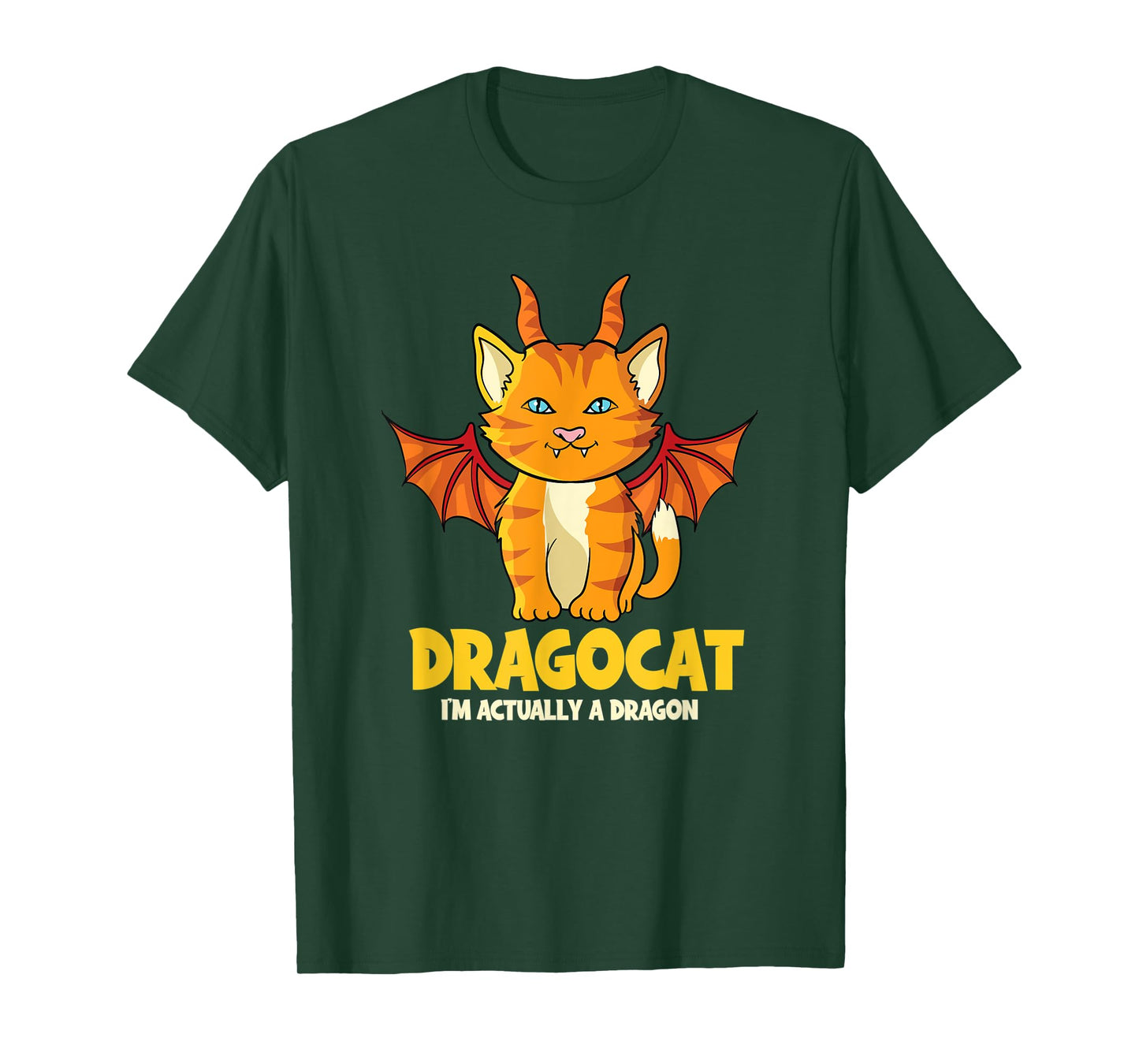Dragocat Kitten Dragon Cat Halloween T-Shirt for Men Women Kids