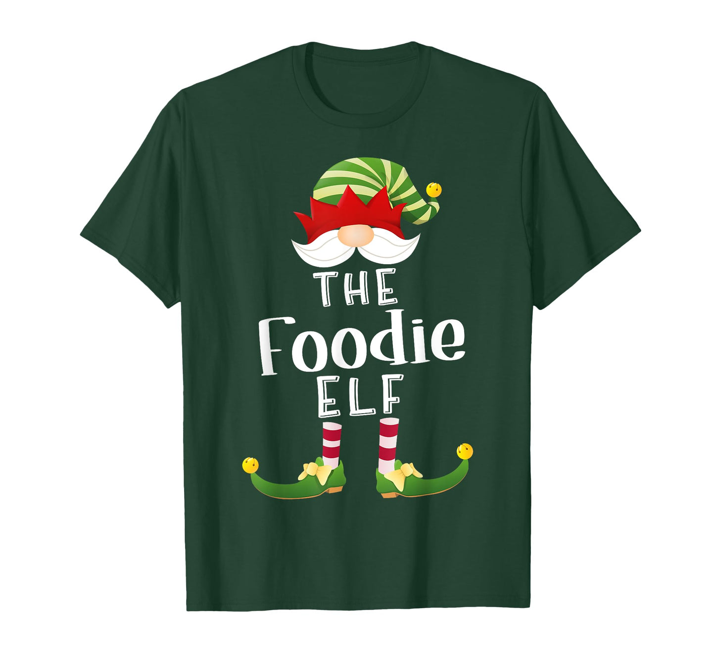 Foodie Elf Group Christmas Funny Pajama Party T-Shirt