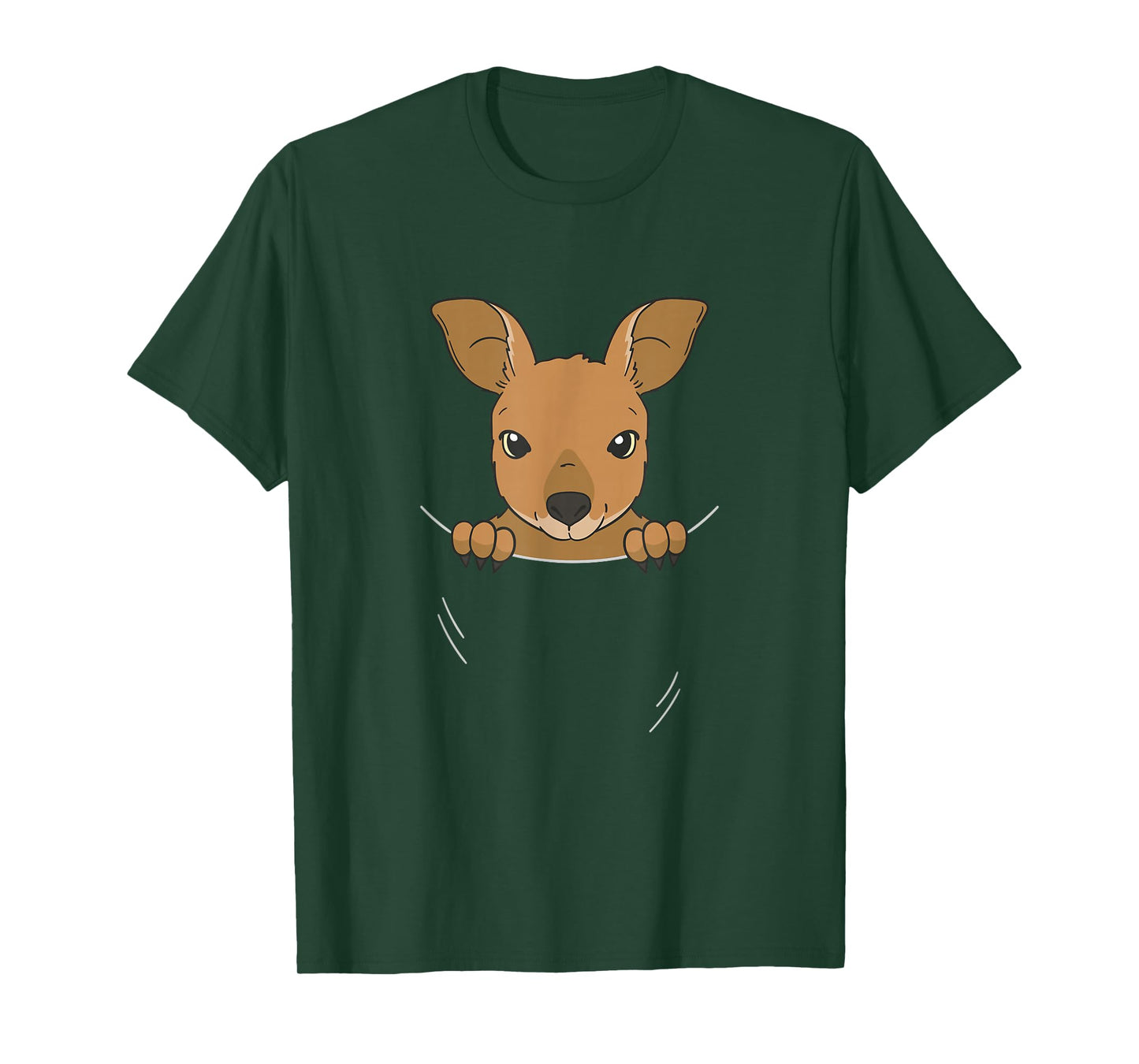 Cute Baby Kangaroo In Belly Bag T-Shirt