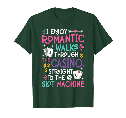 Funny Slot Machine Gambling Casino Gambler Vegas Gift Idea T-Shirt