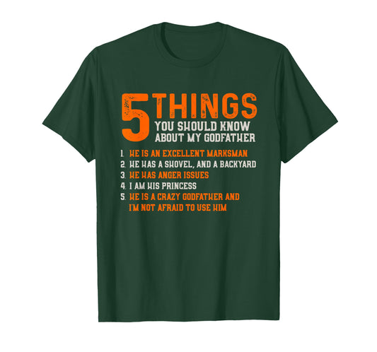 5 Things You Should Know About Godfather - Goddaughter Shirt T-Shirt