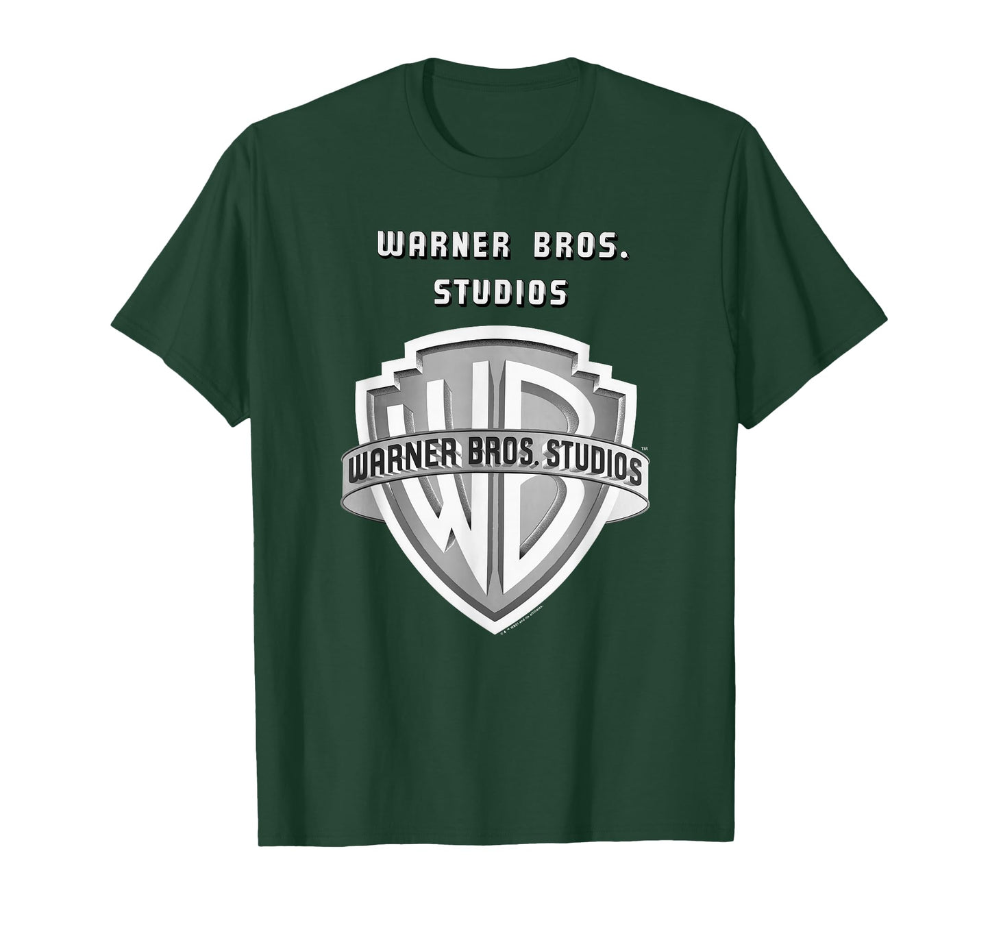 WB100 Warner Bros. Vintage Movie Studio Silver Logo T-Shirt