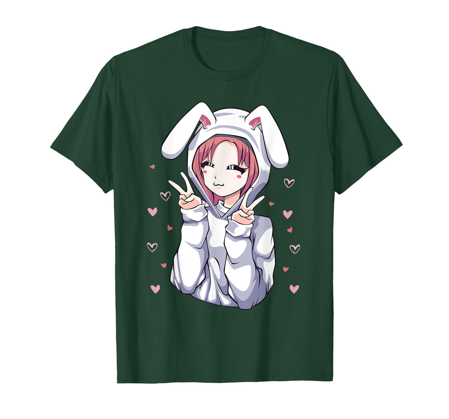 Anime Bunny Manga Girl Otaku for Teens T-Shirt