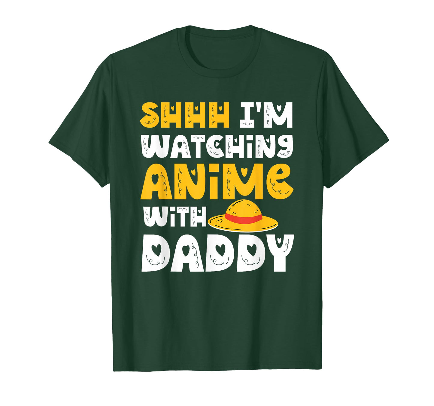 Watching Anime with Daddy Funny Watching Anime with Dad T-Shirt
