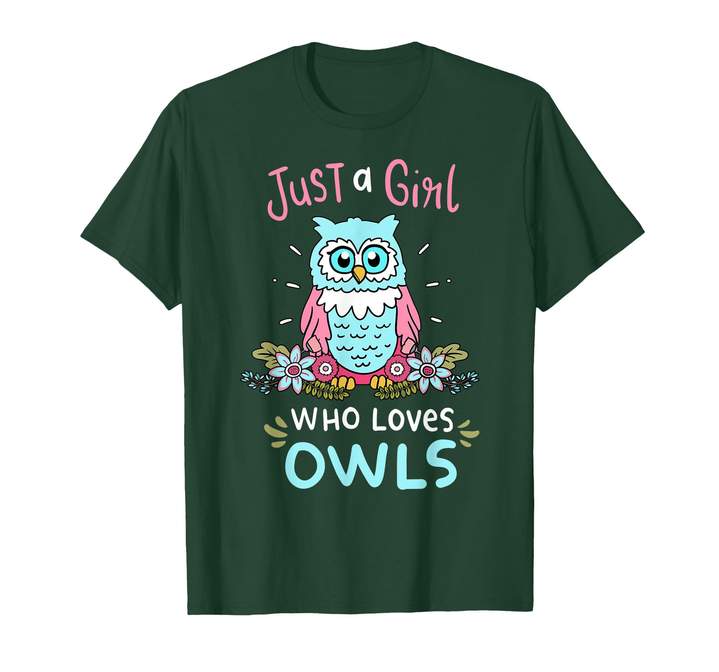 Just A Girl Who Love Owls Cute Owl Lover Gift T-Shirt