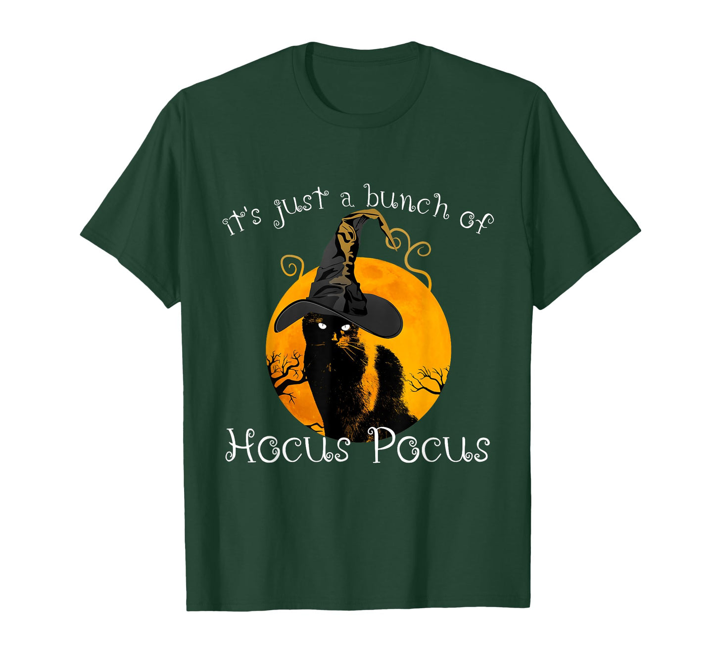 Black Cat Moon Funny Halloween Costume Bunch of Hocus Pocus T-Shirt
