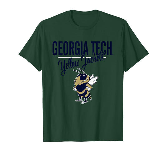 Kids Georgia Tech Yellow Jackets Kid's Mascot Gray T-Shirt