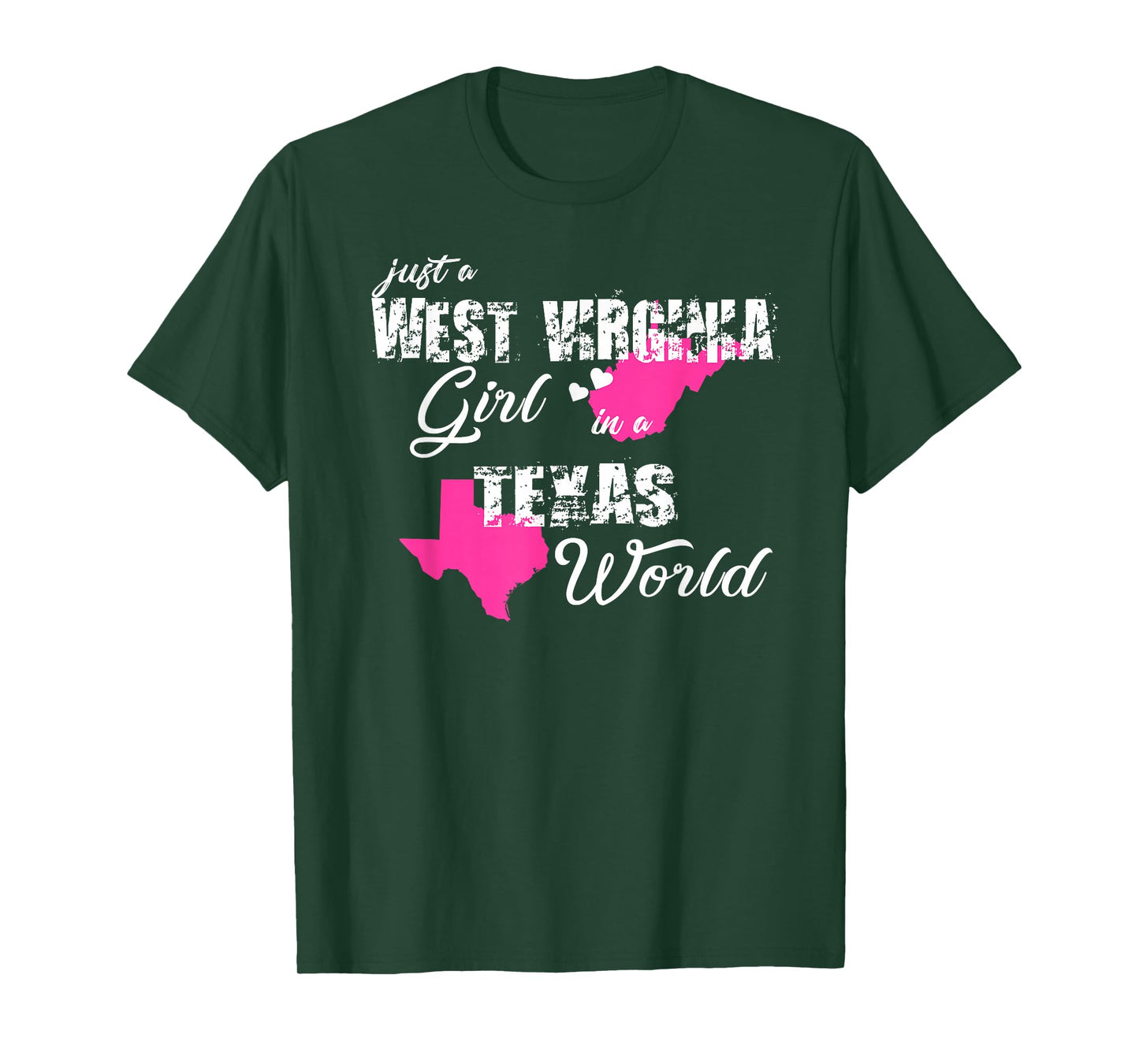West Virginia Shirts Just a West Virginia girl in a Texas T-Shirt