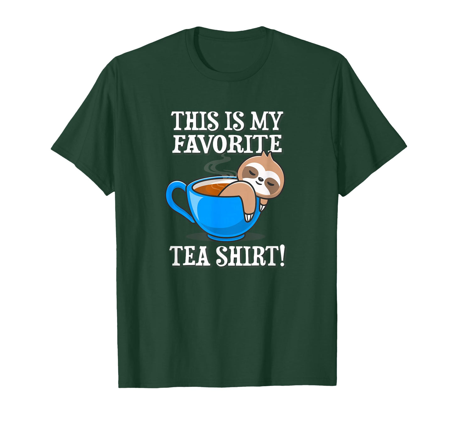 Funny Anime Design Kawaii Favorite Tea Shirt Sloth Lover T-Shirt