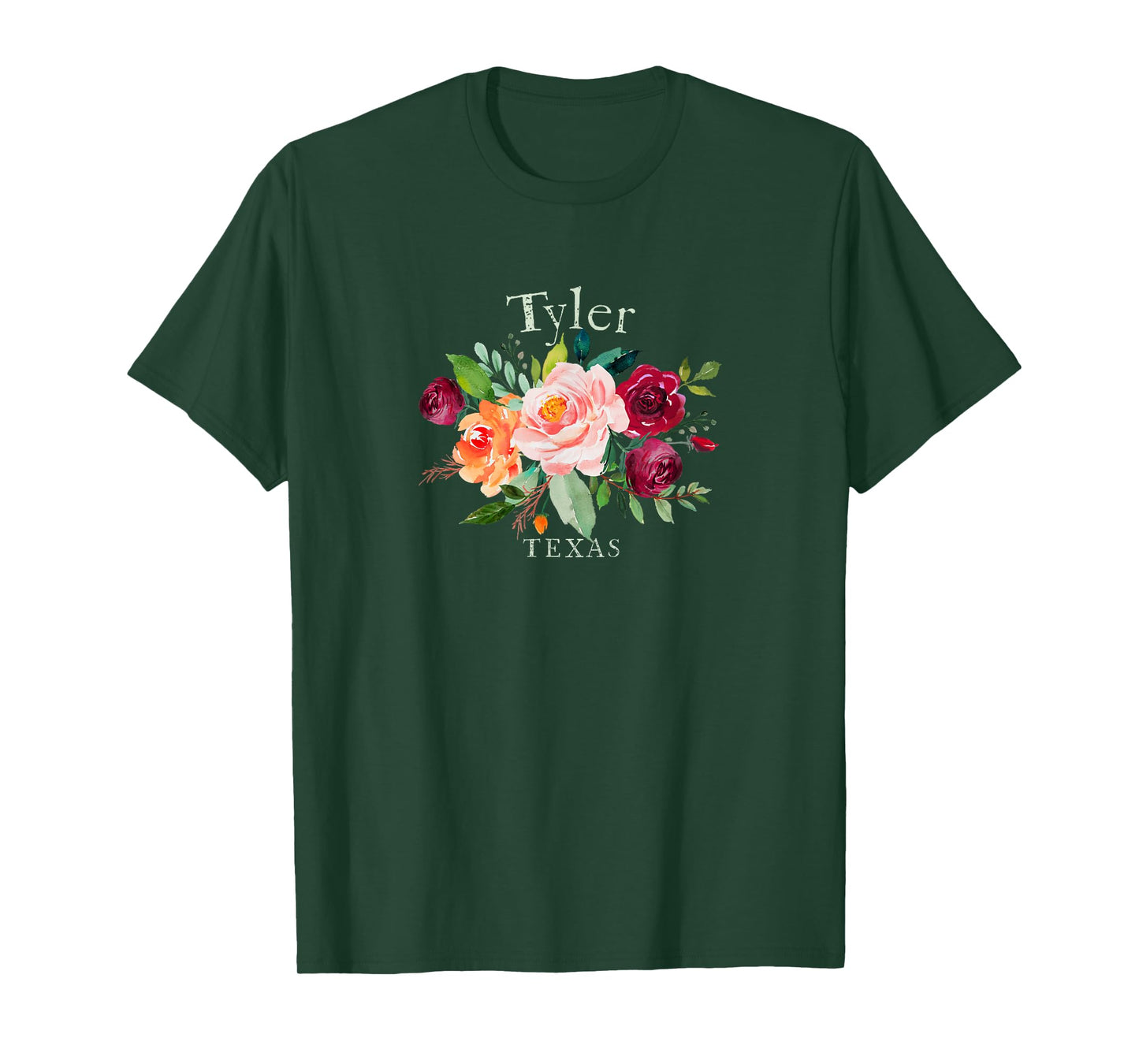 Tyler Texas Floral Rose Lovers Flower Gardeners Souvenir T-Shirt