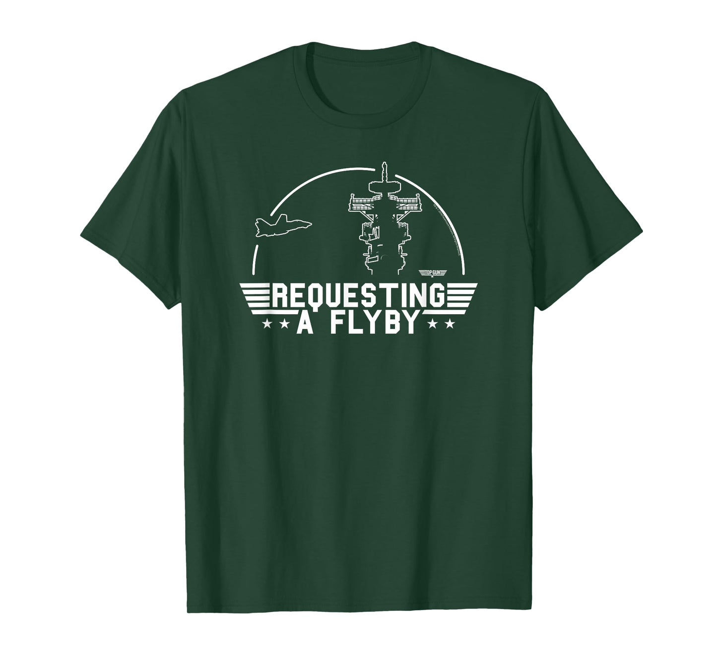 Top Gun Requesting A Flyby Outline Action Movie T-Shirt