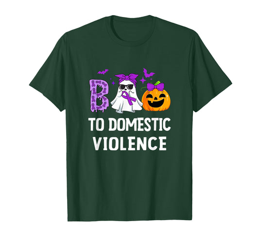 Boo To Domestic Violence Domestic Violence Awareness T-Shirt
