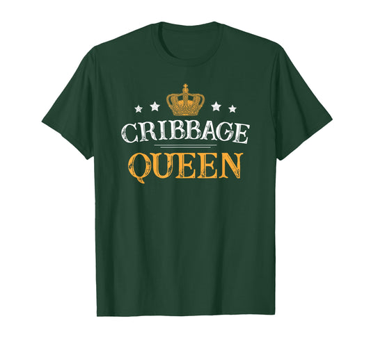 Cribbage Queen - Board Card Game Player Gamer Funny Gift T-Shirt