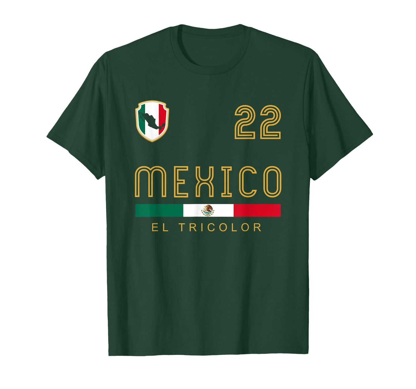 Vintage Mexico Football Flags Fan Gift T-Shirt