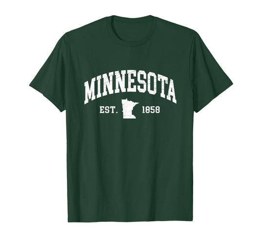 Minnesota - Est. 1858 - Distressed/Worn Design - Classic T-Shirt